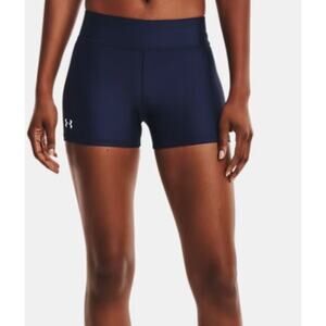NWT Women's Under Armour Team Shorty Shorts Size Medium Navy
